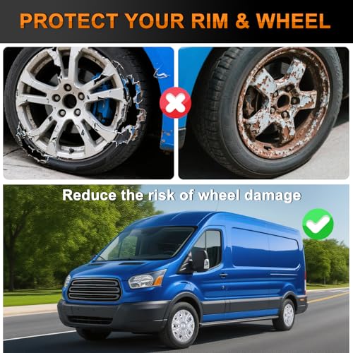 Wheel Cover Hubcaps 16 Inch for Ford Transit 150 250 350 350HD 2015 16 17 18 19 20 21 22 23 24 2025 Steel Wheel with 5 Lug 16 Hub Caps Set of 4 Rim Protector Wheel Covers Replacement (4 Count)