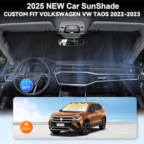 Windshield Sunshade for VW Volkswagen Taos 2022 2023 2024 2025 2026 Shield