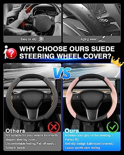 Custom Fit for Tesla Steering Wheel Cover