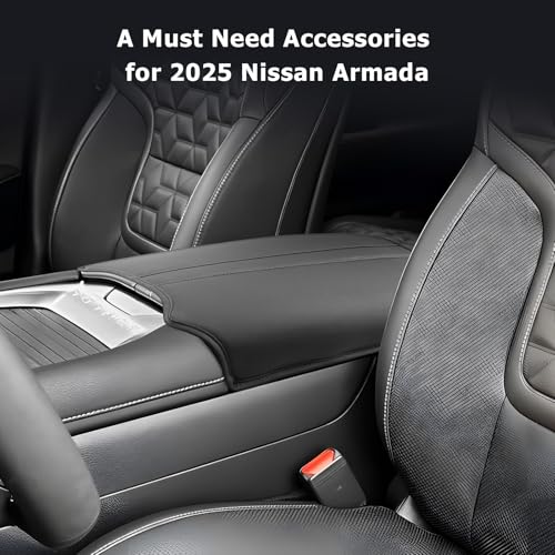 Center Console Cover Compatible with 2025 2026 Nissan Armada Accessories 2025 2026 Armada SV