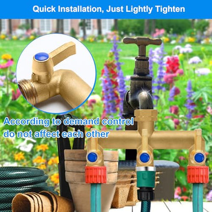 Brass Garden Hose Splitter