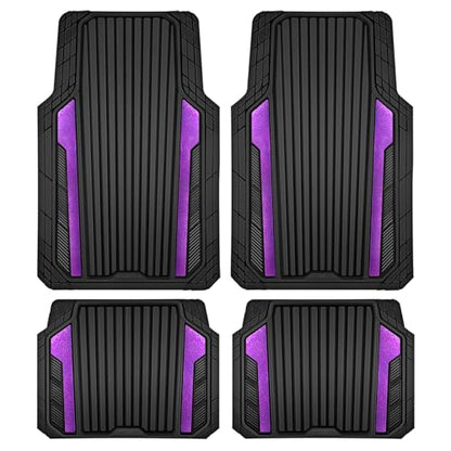 Heavy Duty Rubber Car Mats Metallic
