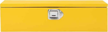 Steel Truck Bed Tool Box, Heavy Duty Waterproof Metal Toolbox Organizer with Lock and Key, Trailer Tool Box for Truck, Pickup, RV, Trailer