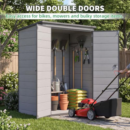 3'x5' Resin Outdoor Storage Shed