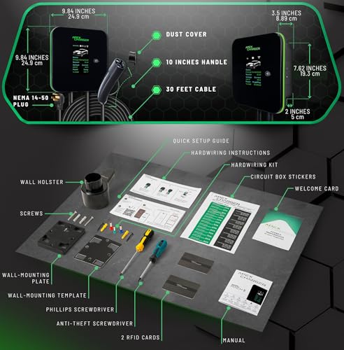 MACH 2. NACS Tesla Connector. Fast Level 2 EV Charger 48 amp Garage