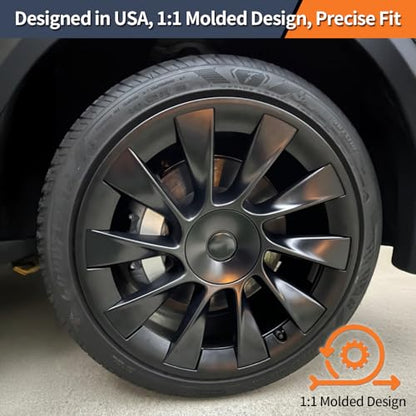 Tesla Model Y Rim Protector Fit 20" Induction Wheels 2020 (4 Count)