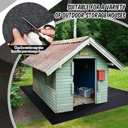 Shed Floor Mat 8 x 15 ft Outdoor Waterproof Nonslip Durable Storage Sheds Protector Rug for Carport Patio Garage Garden Spring Summer Outdoor