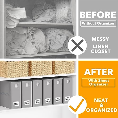6 Pack Bed Sheet Organizers and Storage