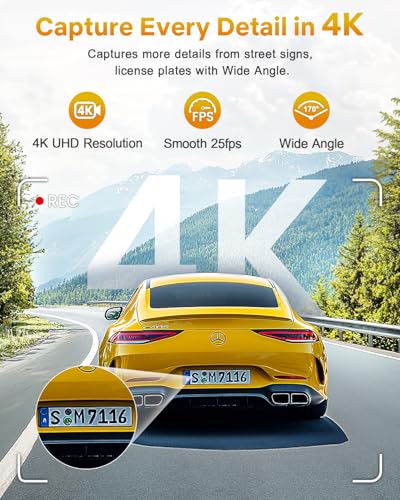 4K Dash Cam Front