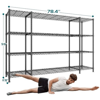 78.4''W Storage Shelves