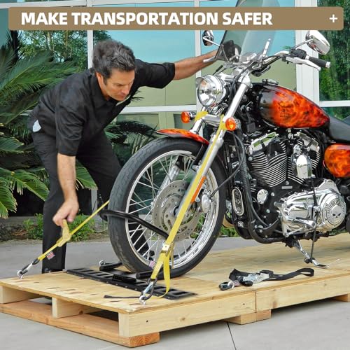 2 Pack E Track Wheel Chock & Strap Kit