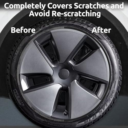 Automotive Alloy Wheel Rim Protector 18 Inch Alloy Rim Guards for Car Rims Compatible with Tesla Model 3 18 Inch (4 Count)