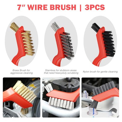 25pcs Car Detailing Brush Set