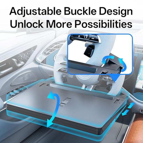Steering Wheel Tray Desk with Expandable Trays