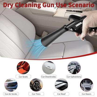 High Pressure Car Interior Cleaning Gun Interior Dryer Hair Dryer Car Detail Gun Fast Drying Blows Away Dust and Dirt Using Air