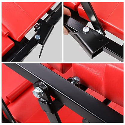 TOOLS 00192 48" 2 IN 1 Folding Rolling Garage Shop Creeper Roller Seat