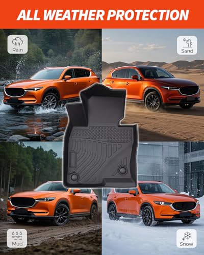 Floor Mats Cargo Liner for Mazda CX5 2017 (7 Count)