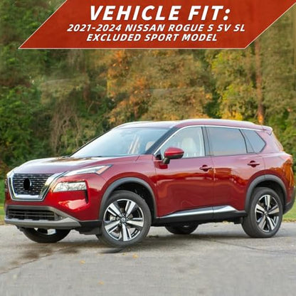 in Channel Rain Guards for 2021 2022 2023 2024 Nissan Rogue S (4 Count)