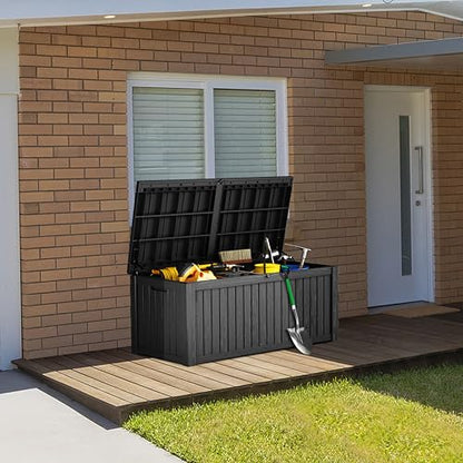 180 Gallon Lockable Resin Deck Box