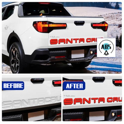 Tailgate Insert Letters Compatible for 2022 2023 2024 2025 Santa Cruz 4D Raised Tailgate Decal Letters