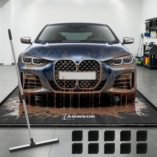7'9" x 18' Garage Floor Mat 650 GSM Containment Mat for Under Car