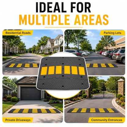 Rubber Speed Bump 36"x10"x1.8" Heavy Duty 22