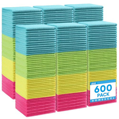 Microfiber Cleaning Cloth 600 Pack (600 Count)