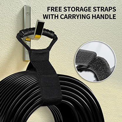 Indoor Outdoor Black Extension Cord 200 FT Waterproof 16