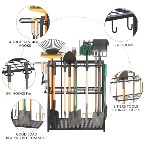 Organizer Yard Tool Storage Rack Garden Organizer Tool Holder