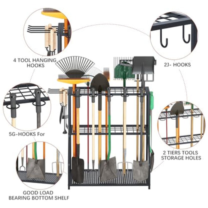 Organizer Yard Tool Storage Rack Garden Organizer Tool Holder