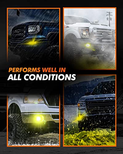 9006 LED Fog Light Bulbs Yellow