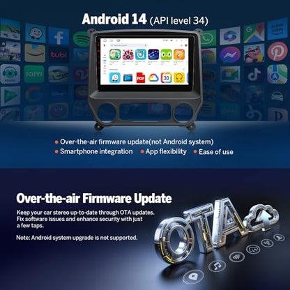 Android 14 Car Stereo for Chevy Silverado GMC Sierra 2014