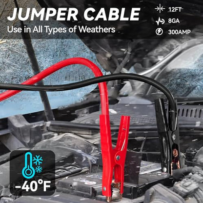 Car Emergency Kit with Portable Air Compressor