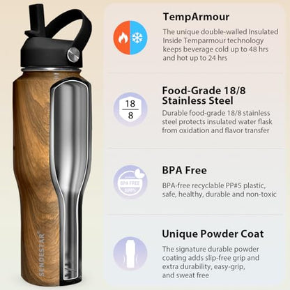 40oz Stainless Steel Water Bottle