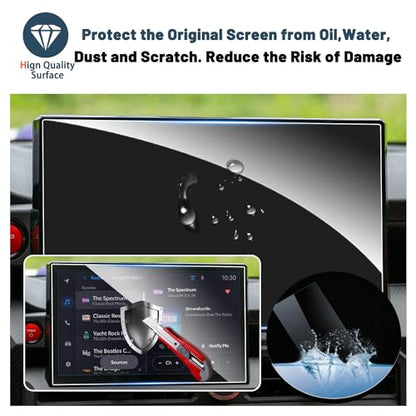 Screen Protector for Toyota Tacoma 14" Radio Touchscreen 9HD Tempered Glass Compatible with 2024 2025 2026 Toyota Tacoma SR