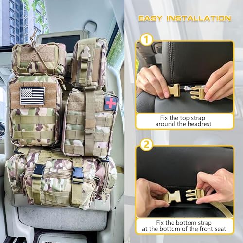 Tactical Vehicle Seat Back Organizer (59.9657 Ounce)
