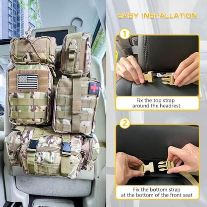 Tactical Vehicle Seat Back Organizer (59.9657 Ounce)