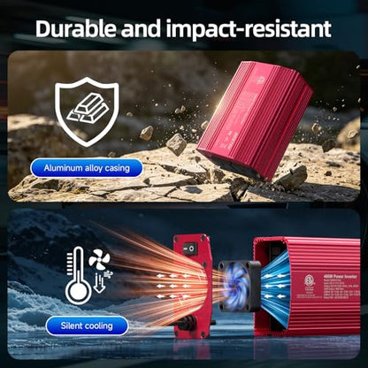 400W Car Power Inverter DC 12V to AC 110V Car Charger Plug Adapter