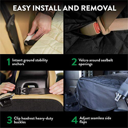 Velvet Rear Car Seat Protector w
