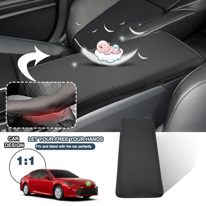 2026 Camry Armrest Cover for 2026 Toyota Camry Accessories Soft Comfy Center Console Lid Cover Compatible with 2025 2026 Toyota Camry LE