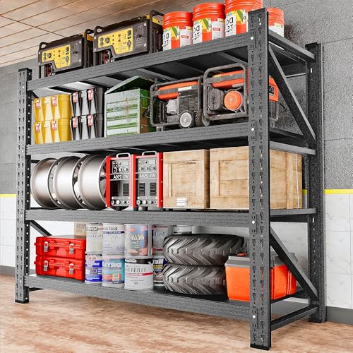 Set of 2 48" Wide Heavy Duty Garage Shelving Units