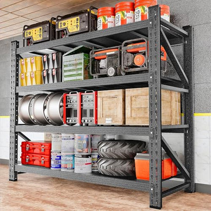 Set of 2 48" Wide Heavy Duty Garage Shelving Units