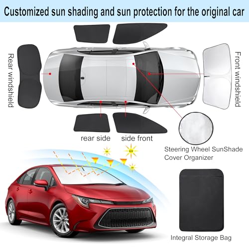Window Shades for Toyota Corolla Hatchback 2020 (6 Count)