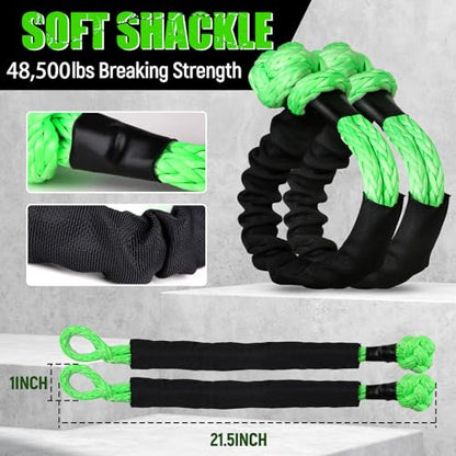1"×30ft Kinetic Recovery Tow Rope