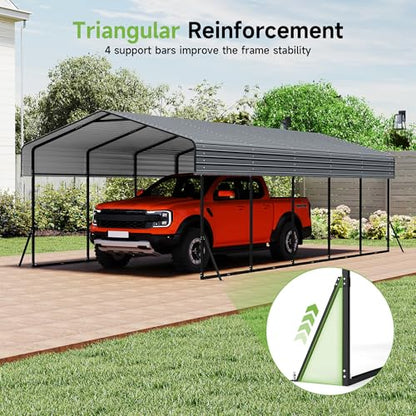 13x26 FT Heavy Duty Metal Carport