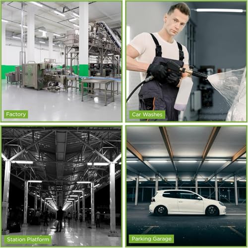 4ft LED Vapor Tight Light 50W Outdoor Shop Light IP65 Waterproof 0 (4 Count)