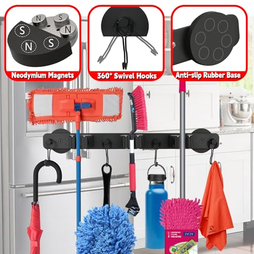 Magnetic Mop Broom Holder
