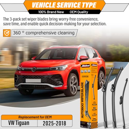 Windshield Wiper Blade Replacement for Volkswagen Tiguan 2018