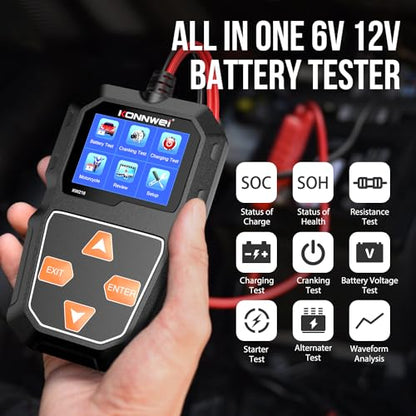 KW218 6V 12V Car Battery Tester 100