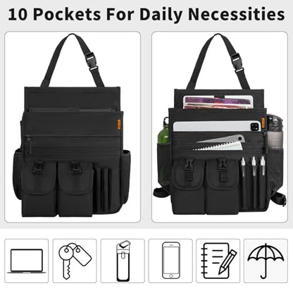 Car Front Seat Organizer with Dedicated Laptop Tablet Storage